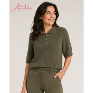 Lady Day Pullover polo Tesely Fluffy Deep Forest